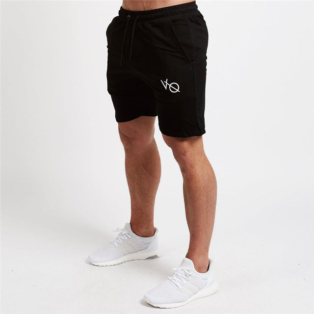 Mens cotton shorts Calf-Length gyms Fitness Bodybuilding Casual Joggers workout Brand sporting short pants Sweatpants Sportswear