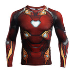 Raglan Sleeve Spiderman 3D Printed T shirts Men Compression Shirts Long Sleeve Crossfit Tops Tees Gyms Fitness T-shirt Rashguard