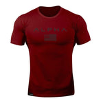 2018 Cotton Gym Shirt Sport T Shirt Men Short Sleeve Running Shirt Men Workout Training Tees Fitness Top Sport T-shirt Rashgard