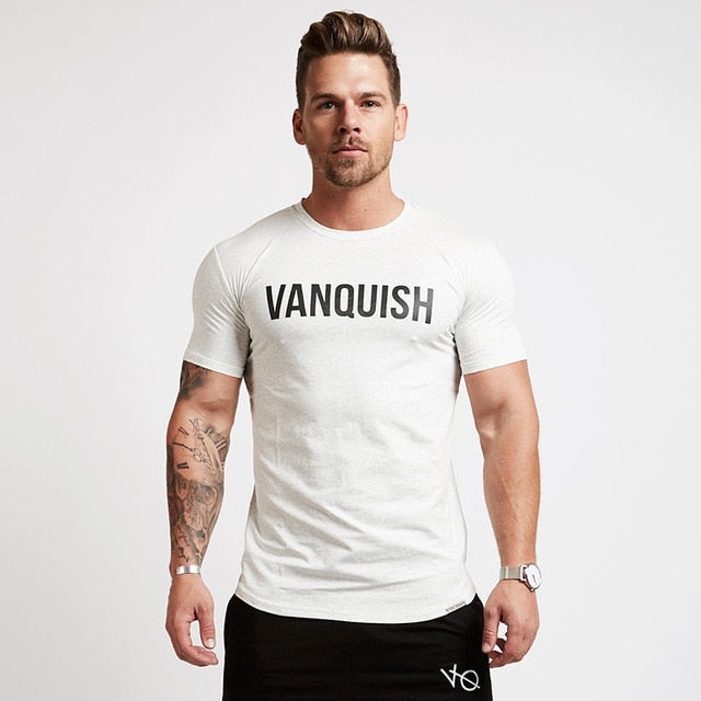 2018 Cotton Gym Shirt Sport T Shirt Men Short Sleeve Running Shirt Men Workout Training Tees Fitness Top Sport T-shirt Rashgard
