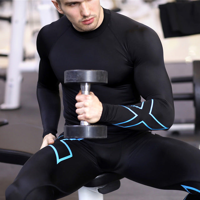 New Brand Fitness Men Running Tights Gym Yoag Trousers Crossfit Jogger Sports Leggings Athleisure Sportswear Jog Elastic Pants