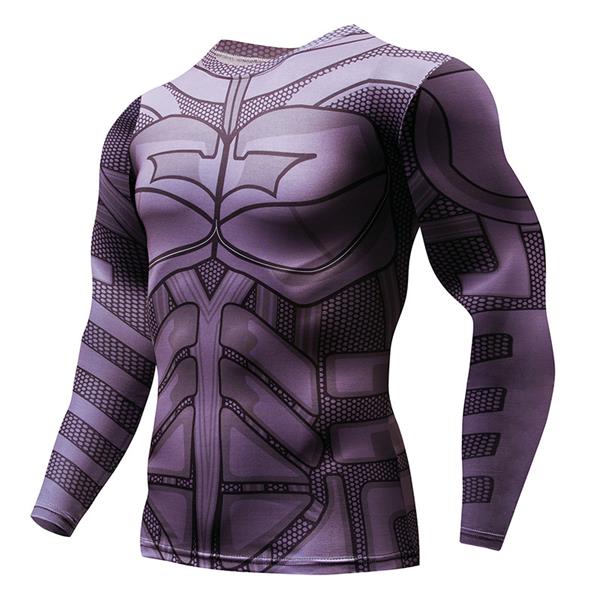 NEW Hot Sale Superman Punisher Rashgard Running Shirt Men T-shirt Long Sleeve Compression Shirts Gym T Shirt Fitness Sport Shirt