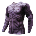 NEW Hot Sale Superman Punisher Rashgard Running Shirt Men T-shirt Long Sleeve Compression Shirts Gym T Shirt Fitness Sport Shirt