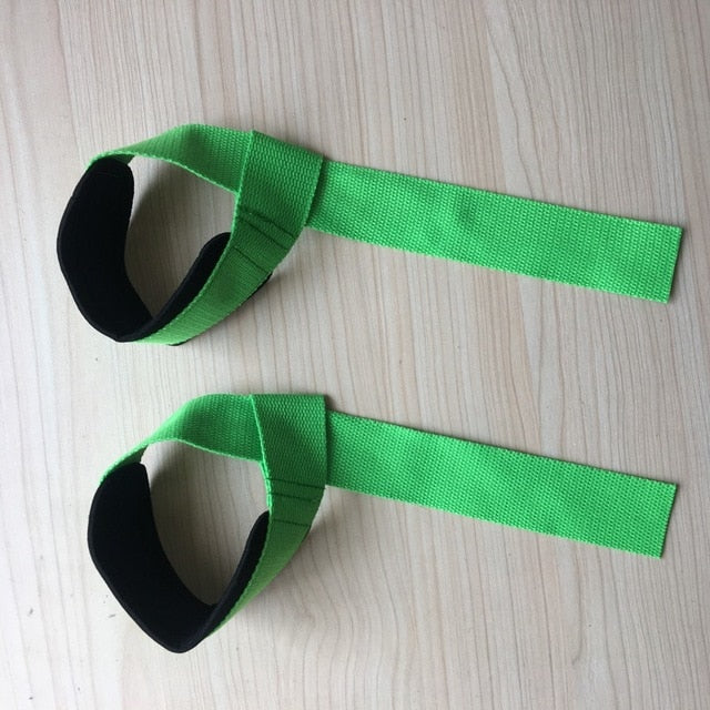 2pcs gym lifting straps weightlifting wrist weight belt bodybuilding gloves for women men fitness crossfit barbells power sport