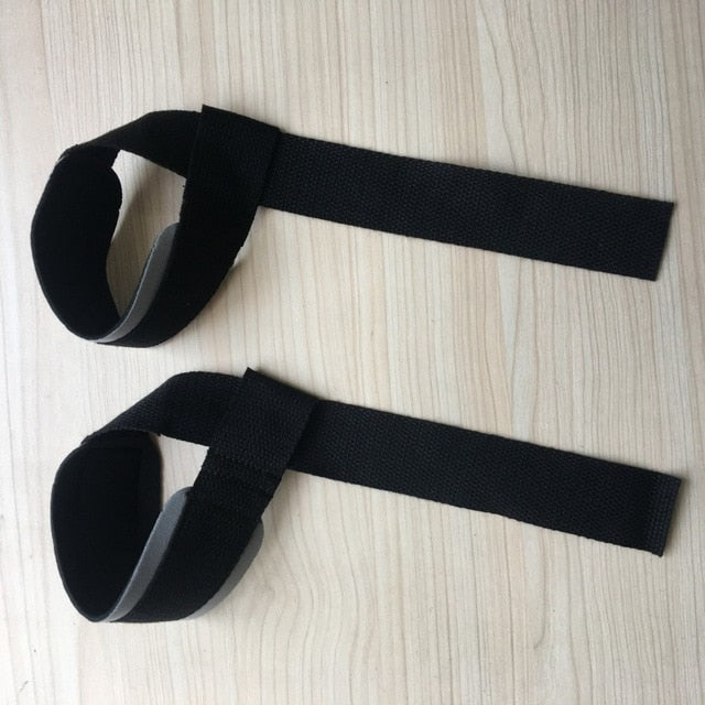 2pcs gym lifting straps weightlifting wrist weight belt bodybuilding gloves for women men fitness crossfit barbells power sport
