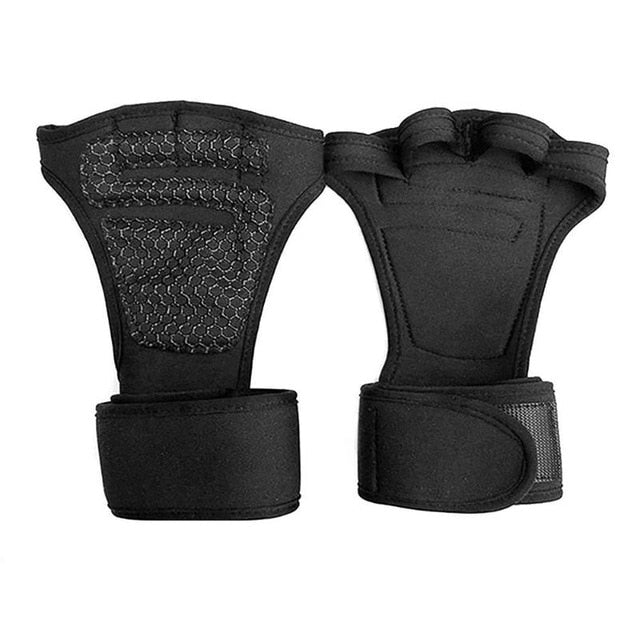 1 Pair Gym Gloves Weight Lifting Training Gloves Women Men Fitness Sports Body Building Gymnastics Grips Gym Hand Palm Protector