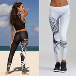 Women Printed Sports Yoga Workout Gym Fitness Exercise Athletic Pants Sport Leggings Running Pants Women Stretchy Gym Tights