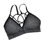 Women Yoga Padded Sport Shirt Women Shockproof Sports Bras Breathable Athletic Fitness Running Vest Skin-friendly Tops Gym Shirt