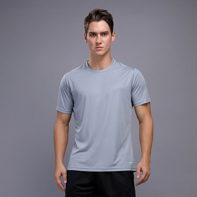 Shirt Homme Running Men Designer Quick Dry T-Shirts Running Slim Fit Tops Tees Sport Men 's Fitness Gym T Shirts Muscle Tee 2018