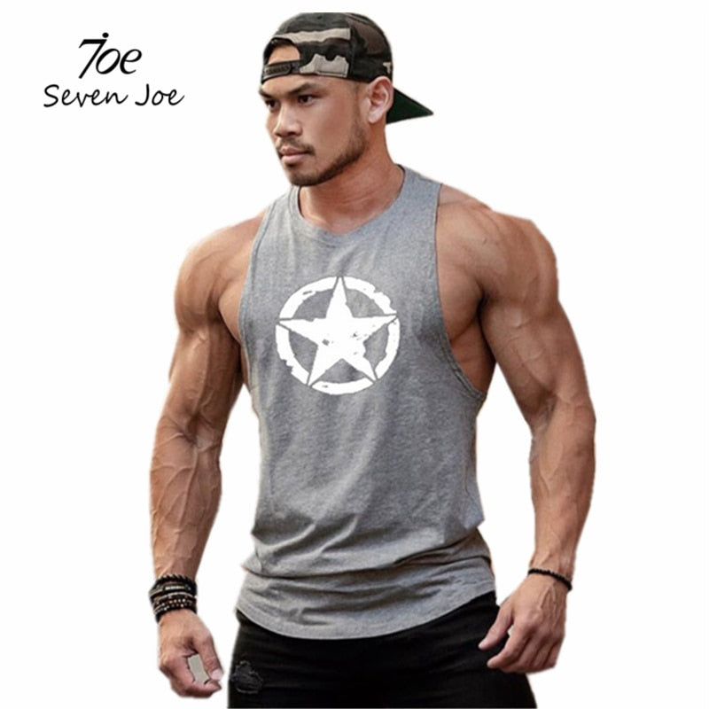 Seven Joe New fashion cotton sleeveless shirts tank top men Fitness shirt mens singlet Bodybuilding workout gym vest fitness men