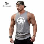 Seven Joe New fashion cotton sleeveless shirts tank top men Fitness shirt mens singlet Bodybuilding workout gym vest fitness men