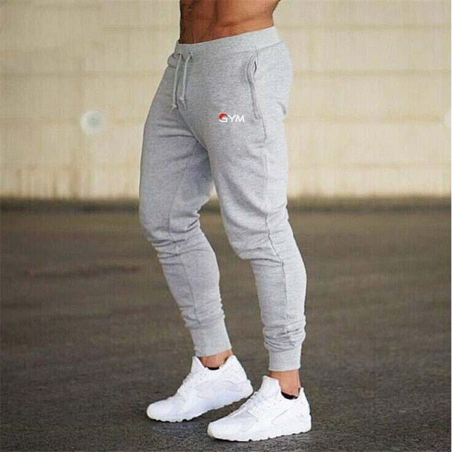 New Men Joggers Brand Male Trousers Casual Pants Sweatpants Jogger grey Casual Elastic cotton gyms Fitness Brand logo Sweatpants