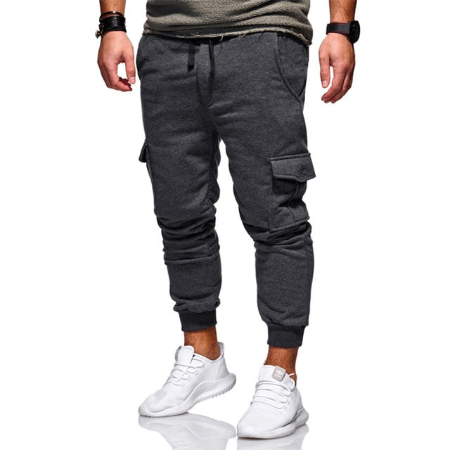 New Men Joggers Brand Male Trousers Casual Pants Sweatpants Men Gym Muscle Cotton Fitness Workout hip hop Elastic Pants