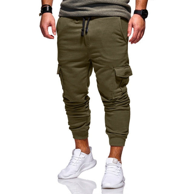 New Men Joggers Brand Male Trousers Casual Pants Sweatpants Men Gym Muscle Cotton Fitness Workout hip hop Elastic Pants