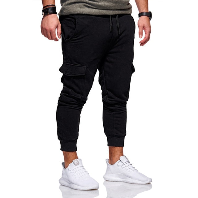 New Men Joggers Brand Male Trousers Casual Pants Sweatpants Men Gym Muscle Cotton Fitness Workout hip hop Elastic Pants