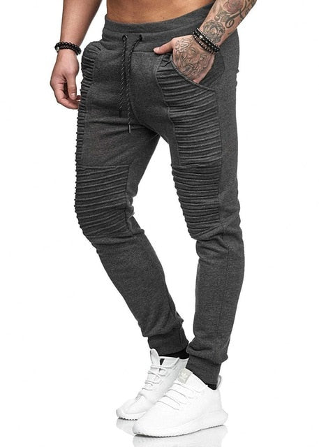 New Men Joggers Brand Male Trousers Casual Pants Sweatpants Men Gym Muscle Cotton Fitness Workout hip hop Elastic Pants