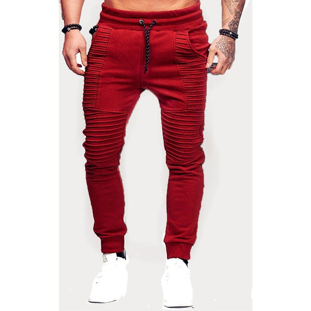 New Men Joggers Brand Male Trousers Casual Pants Sweatpants Men Gym Muscle Cotton Fitness Workout hip hop Elastic Pants