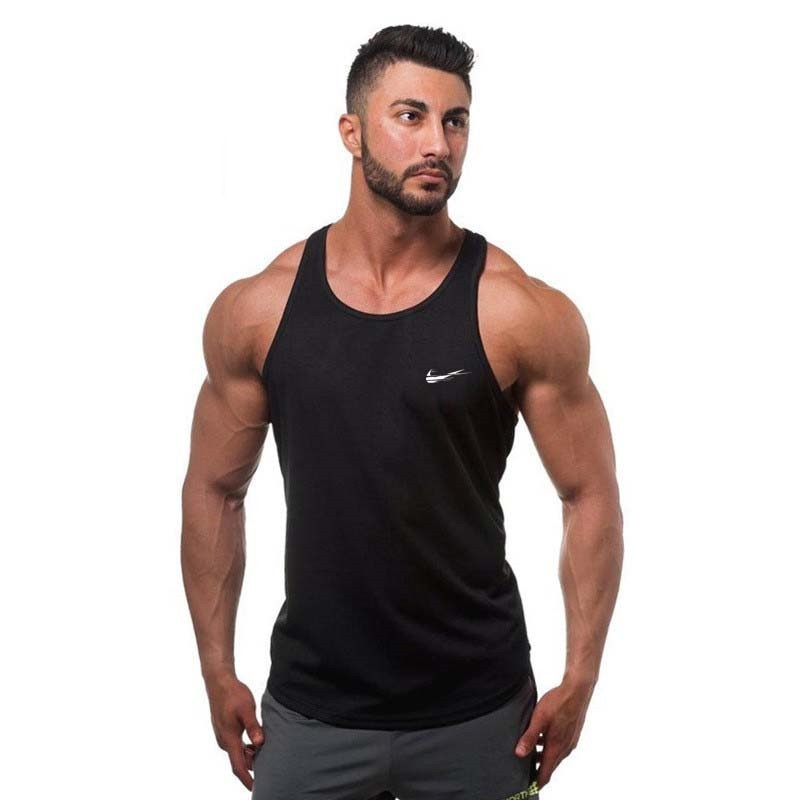 2018 fashion gyms Brand singlet canotte bodybuilding stringer tank top men fitness vest muscle guys sleeveless vest