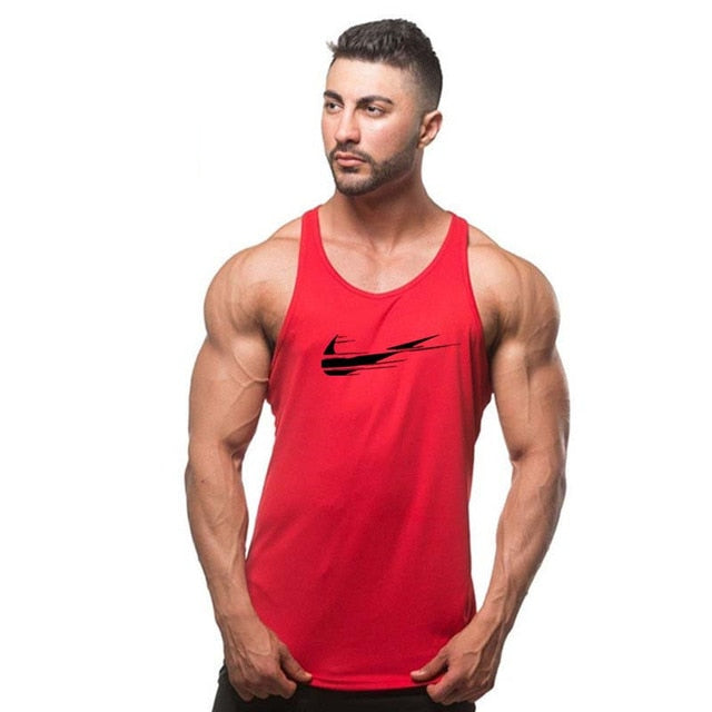 2018 fashion gyms Brand singlet canotte bodybuilding stringer tank top men fitness vest muscle guys sleeveless vest