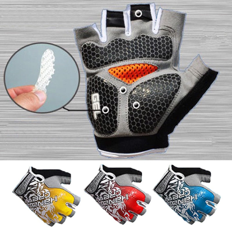 Men & Women's Sports 3D GEL Padded Anti-Slip Gloves Gym Fitness Weight Lifting Body Building Exercise Training Workout Crossfit